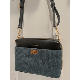 Sac en synthétique noir et gris (Francinel)