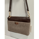 Sac en synthétique marron et taupe (Francinel)