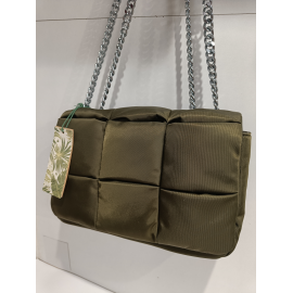 Sac en matelassée kaki élégant  (Mia et Joy)