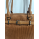 Sac en synthétique noir finition camel (Francinel)