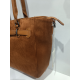 Sac en synthétique noir finition camel (Francinel)