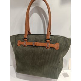 Sac en synthétique marron finition camel (Francinel)