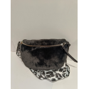 Sac banane noir en synthétique fourrure  "Mia Joy"