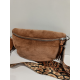 Sac banane kaki en synthétique fourrure  "Mia Joy"