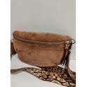 Sac banane camel en synthétique fourrure  "Mia Joy"
