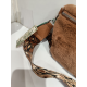 Sac banane kaki en synthétique fourrure  "Mia Joy"