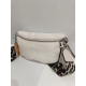 Sac banane beige en synthétique fourrure  "Mia Joy"