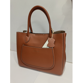 Sac porté épaule en cuir noir "Francinel "