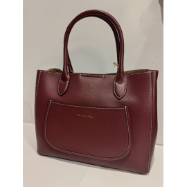 Sac porté épaule en cuir bleu "Francinel "