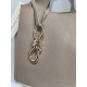 Sac porté épaule en cuir taupe "Francinel "