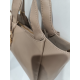 Sac porté épaule en cuir taupe "Francinel "
