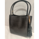 Sac porté épaule en cuir noir "Francinel "