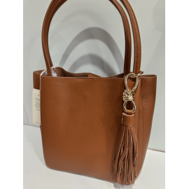 Sac porté épaule en cuir noir "Francinel "
