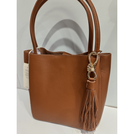 Sac porté épaule en cuir noir "Francinel "