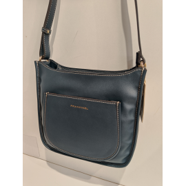 Sac porté travers en cuir camel "Francinel "