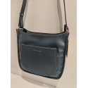 Sac porté travers en cuir bleu"Francinel "