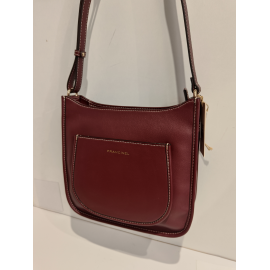 Sac porté travers en cuir bleu"Francinel "