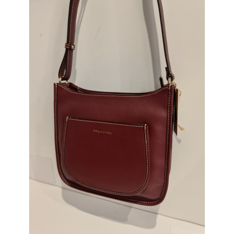 Sac porté travers en cuir bleu"Francinel "