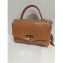 Petit sac en cuir camel "Forest "
