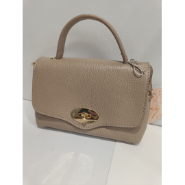 Petit sac en cuir camel "Forest "