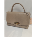 Petit sac en cuir taupe "Forest "