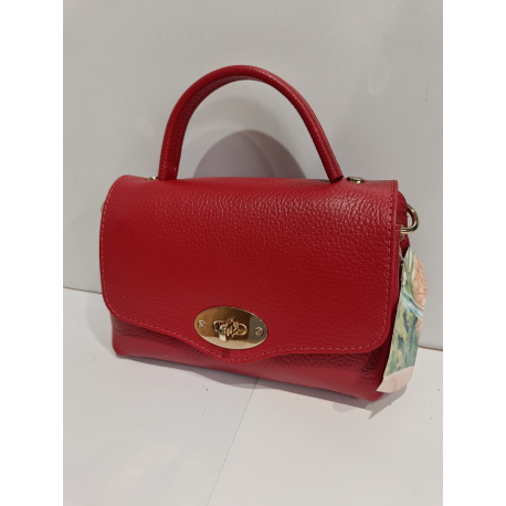 Petit sac en cuir taupe "Forest "