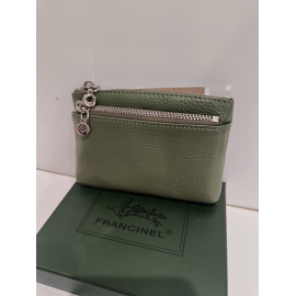 Porte monnaie  en cuir rouge "Francinel"