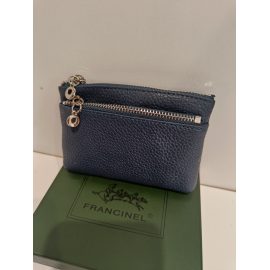 Porte monnaie  en cuir kaki "Francinel"