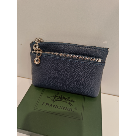 Porte monnaie  en cuir kaki "Francinel"