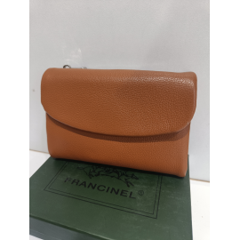 Portefeuille en cuir noir  "Francinel"