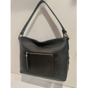 Sac porté épaule en cuir noir "Francinel "