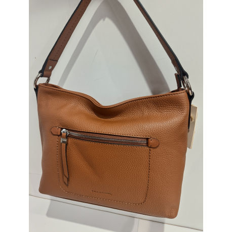 Sac porté épaule en cuir noir "Francinel "
