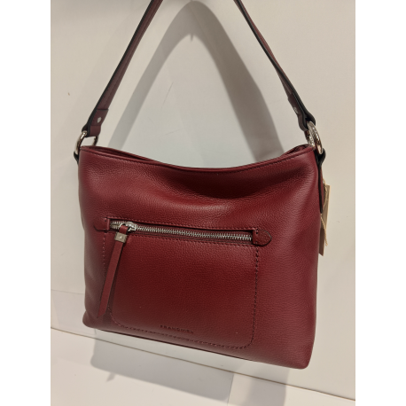 Sac porté épaule en cuir camel "Francinel "