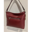 Sac porté épaule en cuir bordeaux "Francinel "