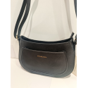 Sac porté travers en cuir noir "Francinel "