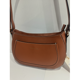 Sac porté travers en cuir noir "Francinel "
