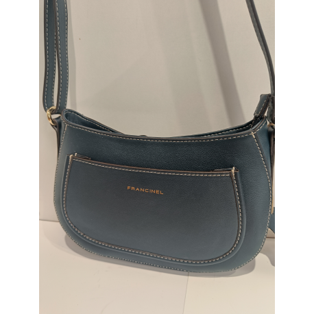 Sac porté travers en cuir camel"Francinel "