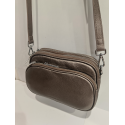 Sac multi poches en cuir métallisée "Francinel "
