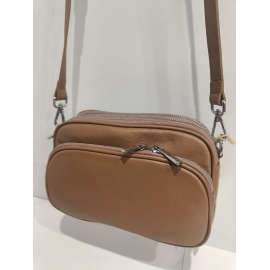 Sac multi poches en cuir métallisée "Francinel "