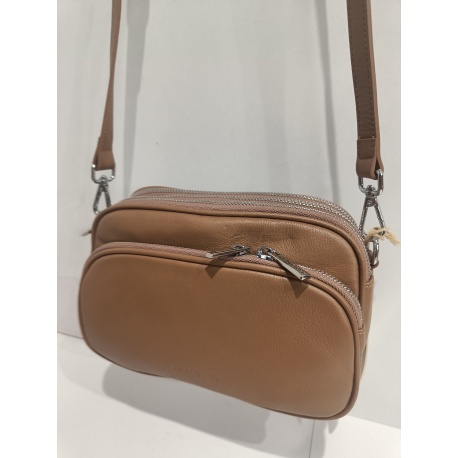 Sac multi poches en cuir métallisée "Francinel "