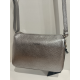 Sac porté travers en cuir gris "Manna"