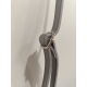 Sac porté travers en cuir gris "Manna"