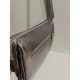 Sac porté travers en cuir gris "Manna"