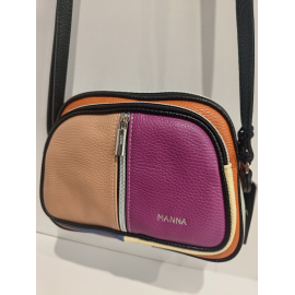 Sac en cuir prune "Manna"
