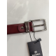 Ceinture en cuir noir  "Manna"