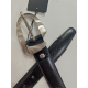 Ceinture en cuir noir  "Manna"