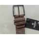 Ceinture en cuir noir mat "Manna"