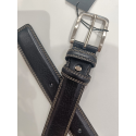 Ceinture en cuir noir"Manna"
