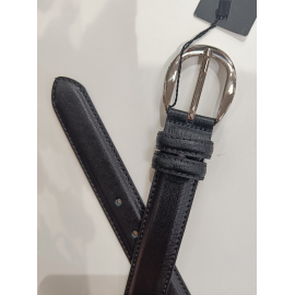 Ceinture en cuir noir "Manna"