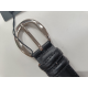 Ceinture en cuir noir "Manna"
